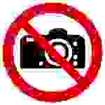 Verbotsschild Fotografieren verboten Folie selbstklebend (Ø) 100mm ISO 7010 1St.