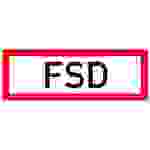 SafetyMarking 21.2856 Hinweisschild FSD Folie selbstklebend (B x H) 210mm x 74mm 1St.