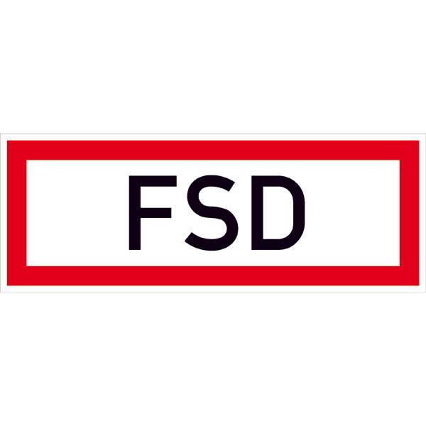 SafetyMarking 21.2856 Hinweisschild FSD Folie selbstklebend (B x H) 210mm x 74mm 1St.