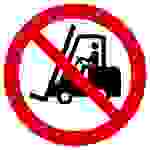 Verbotsschild Für Flurförderzeuge verboten Folie selbstklebend (Ø) 200mm ISO 7010 1St.