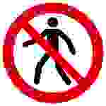 Verbotsschild Für Fußgänger verboten Aluminium (Ø) 200mm ISO 7010 1St.