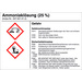 SafetyMarking 21.B1200.02 Gefahrstoffetikett G002 Ammoniaklösung Folie selbstklebend (B x H) 105mm x 74mm 1St.