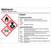 SafetyMarking 21.B1200.13 Gefahrstoffetikett G013 Methanol Folie selbstklebend (B x H) 105mm x 74mm 1St.