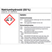 SafetyMarking 21.B1200.15 Gefahrstoffetikett G015 Natriumhydroxid (50%) Folie selbstklebend (B x H) 105mm x 74mm 1St.