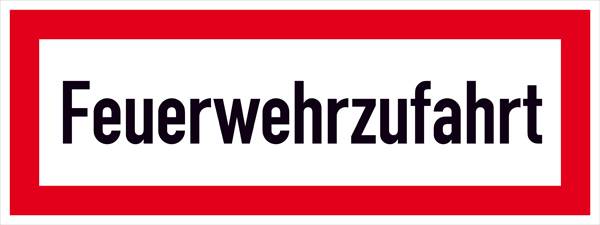 SafetyMarking 12.2650 Hinweisschild Feuerwehrzufahrt Aluminium (B x H) 594mm x 210mm 1St.
