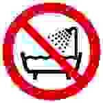 Verbotsschild Verbot dieses Gerät in der Badewanne, Dusche ... zu benutzen Folie selbstklebend (Ø) 100mm ISO 7010
