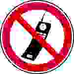 Verbotsschild Handy benutzen verboten Folie selbstklebend (Ø) 100mm 1St.