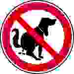 Verbotsschild Hier kein Hundeklo Folie selbstklebend (Ø) 100mm 1St.