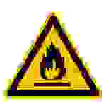 Warnschild Feuergefährliche Stoffe Folie selbstklebend 315mm ISO 7010 1St.