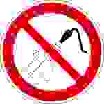 Verbotsschild Mit Wasser spritzen verboten Folie selbstklebend (Ø) 200mm 1St.