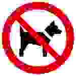 Verbotsschild Mitführen von Hunden (Tieren) verboten Aluminium (Ø) 200mm ISO 7010 1St.