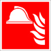 Brandschutzschild Mittel und Geräte zur Brandbekämpfung Folie selbstklebend (B x H) 150mm x 150mm ISO 7010 1St.