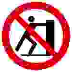 Verbotsschild Schieben verboten Folie selbstklebend (Ø) 200mm ISO 7010 1St.
