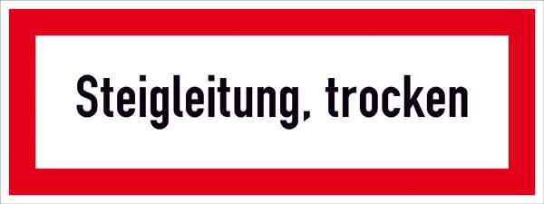 SafetyMarking 21.2619 Hinweisschild Steigleitung, trocken Folie selbstklebend (B x H) 297mm x 105mm 1St.