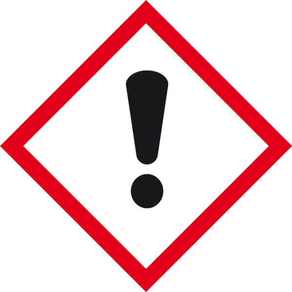 SafetyMarking 21.B1027 GHS-Gefahrenpiktogramm 07 Ausrufezeichen, Hygiene und Abstand Folie selbstklebend (B x H) 50mm x 50mm