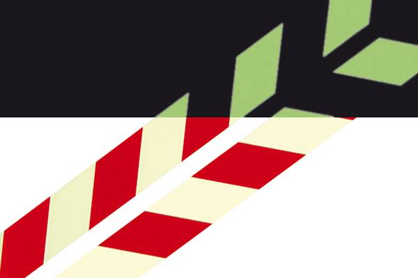 SafetyMarking 15.7385 Warnmarkierungsstreifen rechtsweisend 100 x 6cm (L x B) 1000mm x 60mm