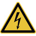 Warnschild Elektrische Spannung Folie selbstklebend 15mm ISO 7010 500St.