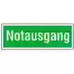 SafetyMarking Fluchtwegschild Aluminium Notausgang 15.0099 (B x H) 300mm x 105mm 1St. SafetyMarking Fluchtwegschild Aluminium Notausgang 15.0099 (B x H) 300mm x 105mm 1St.