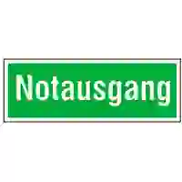 SafetyMarking Fluchtwegschild Aluminium Notausgang 15.0099 (B x H) 300mm x 105mm 1St. SafetyMarking Fluchtwegschild Aluminium Notausgang 15.0099 (B x H) 300mm x 105mm 1St.