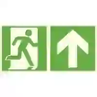SafetyMarking Fluchtwegschild Aluminium Notausgang rechts, Richtungsangabe aufwärts, geradeaus 15.3024 (B x H) 400mm x 200mm ISO SafetyMarking Fluchtwegschild Aluminium Notausgang rechts, Richtungsangabe aufwärts, geradeaus 15.3024 (B x H) 400mm x 200mm ISO