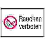 Verbotsschild Rauchen verboten Kunststoff (B x H) 400mm x 300mm ISO 7010 1St.