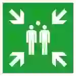 SafetyMarking Fluchtwegschild Aluminium Sammelstelle 15.A2015 (B x H) 600mm x 600mm ISO 7010 1St. SafetyMarking Fluchtwegschild Aluminium Sammelstelle 15.A2015 (B x H) 600mm x 600mm ISO 7010 1St.