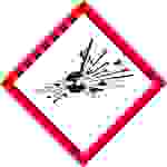 SafetyMarking 39.B1009 GHS-Gefahrenpiktogramm 01 explodierende Bombe Polyester (B x H) 50mm x 50mm