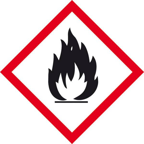 SafetyMarking 39.B1011 GHS-Gefahrenpiktogramm 02 Flamme Polyester (B x H) 50mm x 50mm 1St.