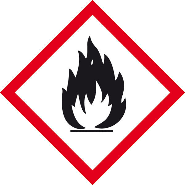 SafetyMarking 39.B1012 GHS-Gefahrenpiktogramm 02 Flamme Polyester (B x H) 100mm x 100mm 1St.