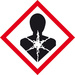 SafetyMarking 39.B1023 GHS-Gefahrenpiktogramm 08 Gesundheitsgefahr Polyester (B x H) 50mm x 50mm