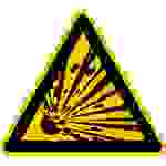 Warnschild Explosionsgefährliche Stoffe Folie selbstklebend 100mm ISO 7010 1St.