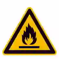 Warnschild Feuergefährliche Stoffe Folie selbstklebend 100mm ISO 7010 1St. Warnschild Feuergefährliche Stoffe Folie selbstklebend 100mm ISO 7010 1St.