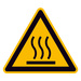 Warnschild Heiße Oberfläche Folie selbstklebend 400mm ISO 7010 1St.
