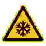 Warnschild Niedrige Temperatur/Frost Folie selbstklebend 100mm ISO 7010 1St.