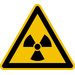 Warnschild Radioaktive Stoffe oder ionisierende Strahlung Aluminium 100mm ISO 7010 1St.