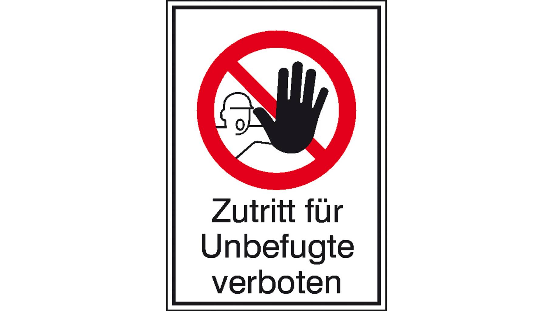 Verbotsschild Zutritt F r Unbefugte Verboten Aluminium B X H 262mm X verbotsschild-zutritt-f-r-unbefugte-verboten-aluminium-b-x-h-262mm-x