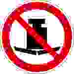 Verbotsschild Keine schwere Last Folie selbstklebend (Ø) 100mm ISO 7010
