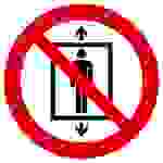 Verbotsschild Personenbeförderung verboten Folie selbstklebend (Ø) 100mm ISO 7010 1St.