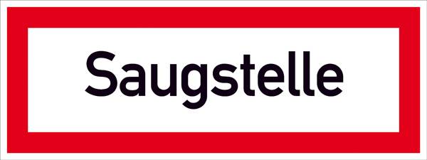 SafetyMarking 11.2582 Hinweisschild Saugstelle Aluminium (B x H) 297mm x 105mm 1St.