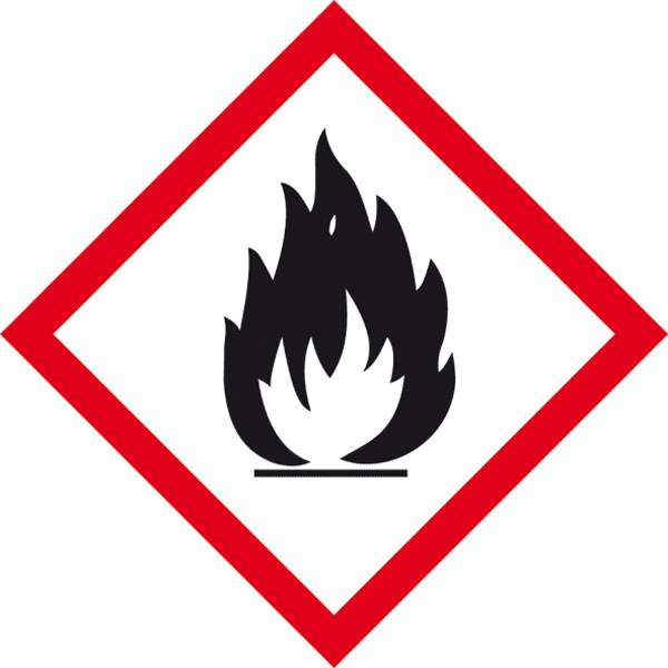 SafetyMarking 31.B1013 GHS-Gefahrenpiktogramm 02 Flamme Folie selbstklebend (B x H) 26mm x 26mm 500St.