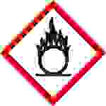 SafetyMarking 31.B1024 GHS-Gefahrenpiktogramm 03 Flamme über Kreis Folie selbstklebend (B x H) 74mm x 74mm 500St.
