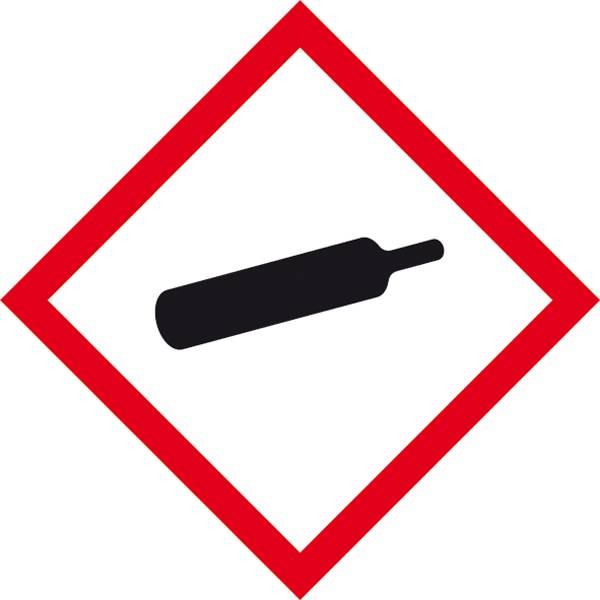SafetyMarking 31.B1028 GHS-Gefahrenpiktogramm 04 Gasflasche Folie selbstklebend (B x H) 52mm x 52mm 500St.