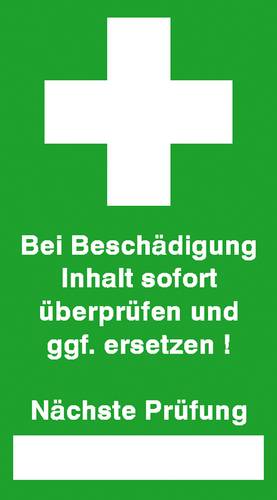 SafetyMarking 30.0975 Sicherheitssiegel Bei Beschädigung Inhalt sofort überprüfen Grün Folie selb