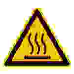 Etiquette d'avertissement Surface brûlante Aluminium 50 mm ISO 7010