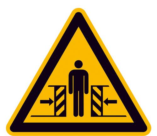 Warnschild Quetschgefahr Aluminium 315mm ISO 7010 1St.