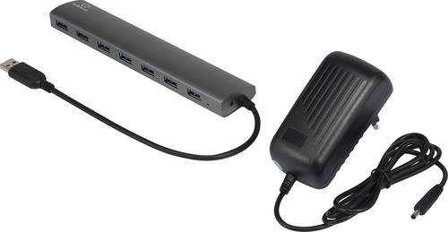 7 Port USB 3.0-Hub Aluminium