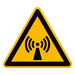 Warnschild Nicht ionisierende Strahlung Folie selbstklebend 100mm ISO 7010 1St.