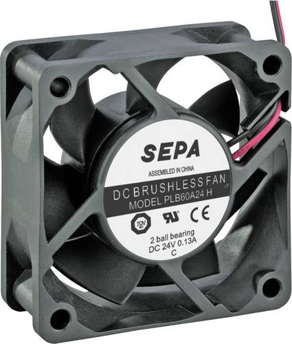 SEPA PLB60A24SE16A Axiallüfter 24 V/DC 36.7 m³/h (L x B x H) 60 x 60 x 25 mm