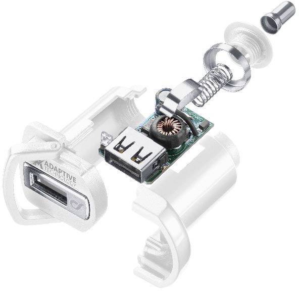 Cellularline CBRSMKIT15WTYCW USB Ladegerät 15 W USB 2.0 Buchse A, USB 3.2 Gen 1 Stecker C (USB 3.0) Weiß KFZ, LKW