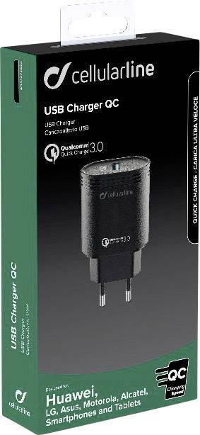 Cellularline ACHHUUSBQCK 39237, 1x -08018080303883